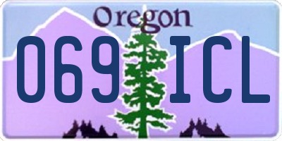 OR license plate 069ICL