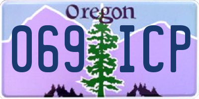 OR license plate 069ICP