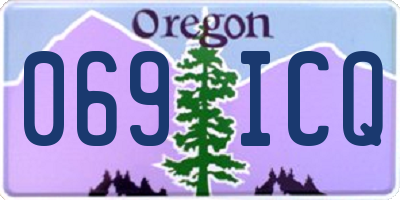 OR license plate 069ICQ