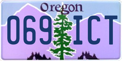 OR license plate 069ICT