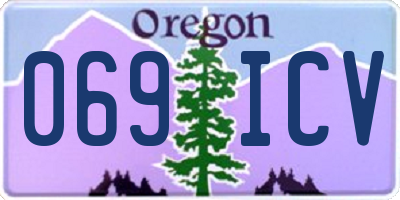 OR license plate 069ICV