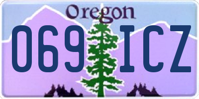 OR license plate 069ICZ