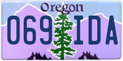 OR license plate 069IDA