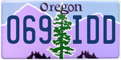 OR license plate 069IDD