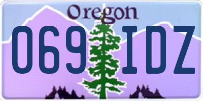 OR license plate 069IDZ
