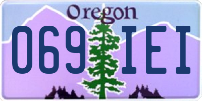 OR license plate 069IEI