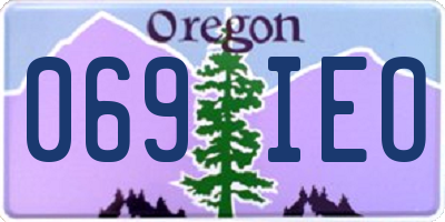 OR license plate 069IEO