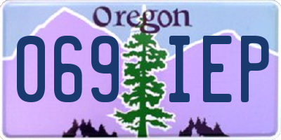 OR license plate 069IEP