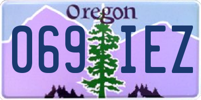OR license plate 069IEZ
