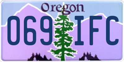 OR license plate 069IFC
