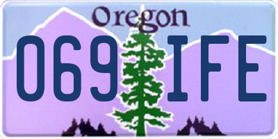 OR license plate 069IFE