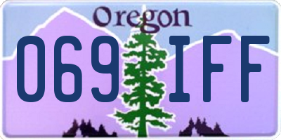 OR license plate 069IFF