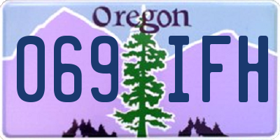 OR license plate 069IFH