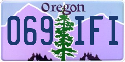 OR license plate 069IFI
