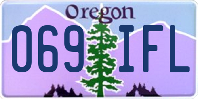 OR license plate 069IFL