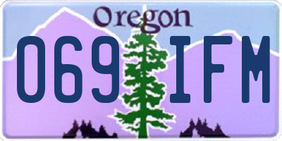 OR license plate 069IFM