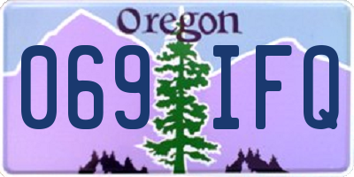 OR license plate 069IFQ