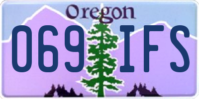 OR license plate 069IFS