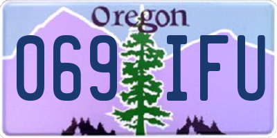 OR license plate 069IFU