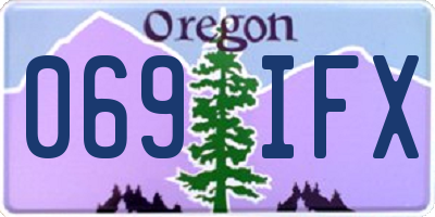 OR license plate 069IFX