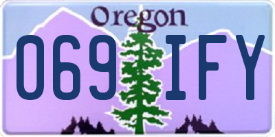 OR license plate 069IFY