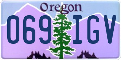 OR license plate 069IGV