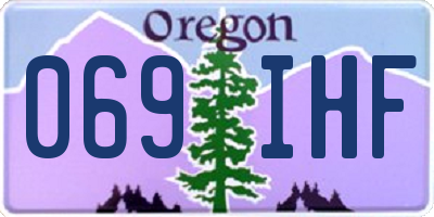 OR license plate 069IHF