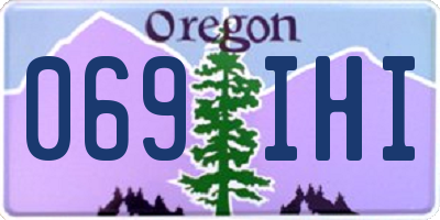 OR license plate 069IHI