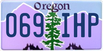 OR license plate 069IHP