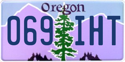 OR license plate 069IHT