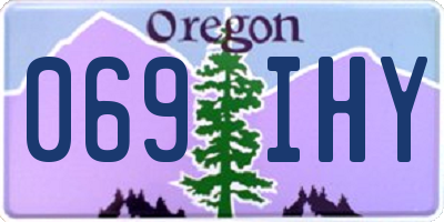 OR license plate 069IHY