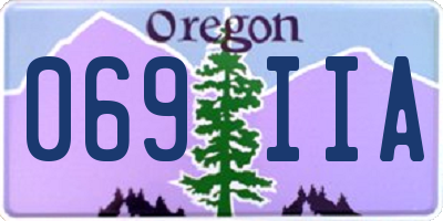 OR license plate 069IIA