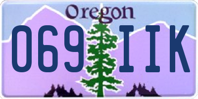 OR license plate 069IIK