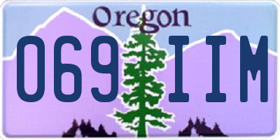 OR license plate 069IIM