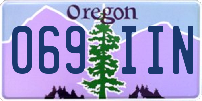 OR license plate 069IIN