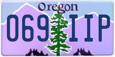 OR license plate 069IIP