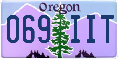 OR license plate 069IIT