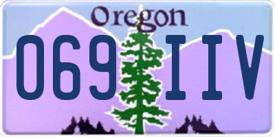 OR license plate 069IIV