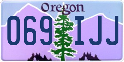 OR license plate 069IJJ