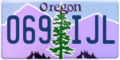 OR license plate 069IJL