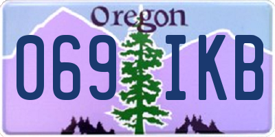 OR license plate 069IKB