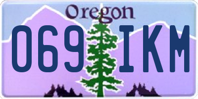OR license plate 069IKM