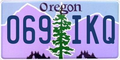 OR license plate 069IKQ