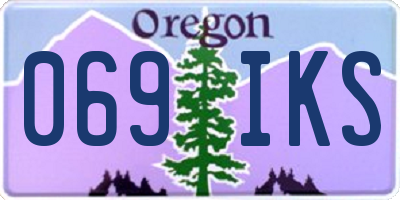 OR license plate 069IKS
