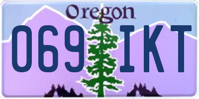 OR license plate 069IKT