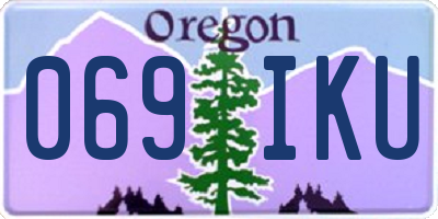 OR license plate 069IKU
