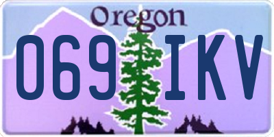 OR license plate 069IKV