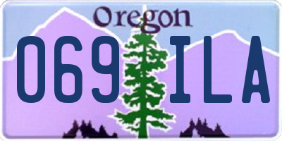 OR license plate 069ILA