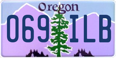 OR license plate 069ILB