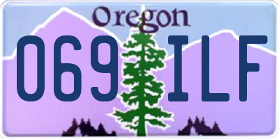 OR license plate 069ILF